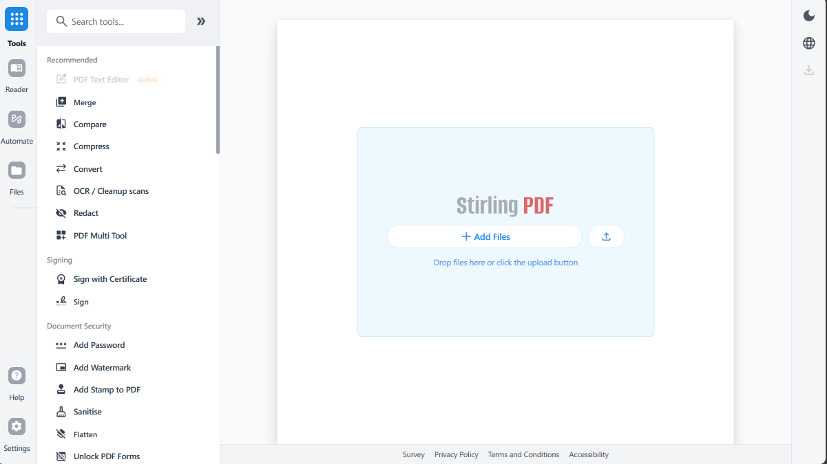 Stirling PDF：全能的开源 PDF 工具箱