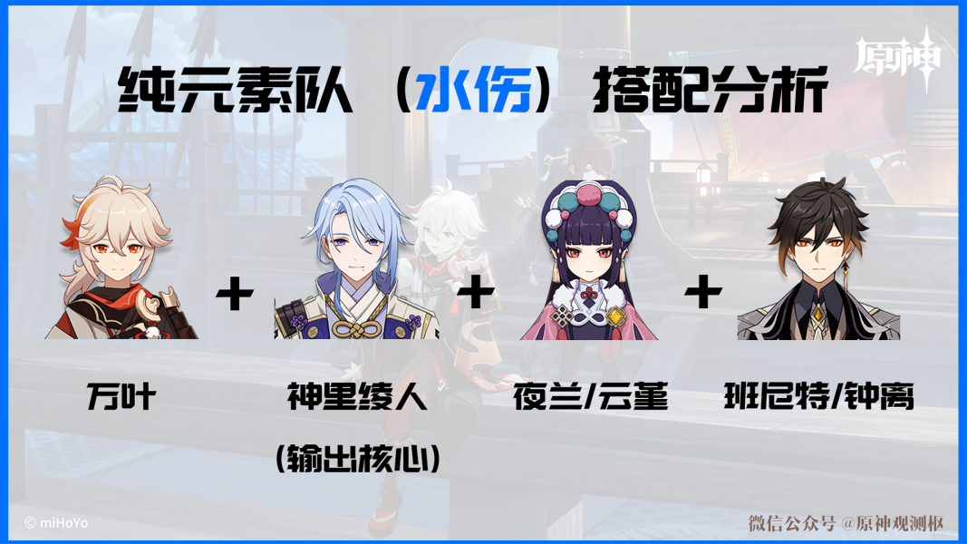 最适合「万叶」的体系之一（纯色队水系伤害搭配分析）-电子竞技比赛-第1张