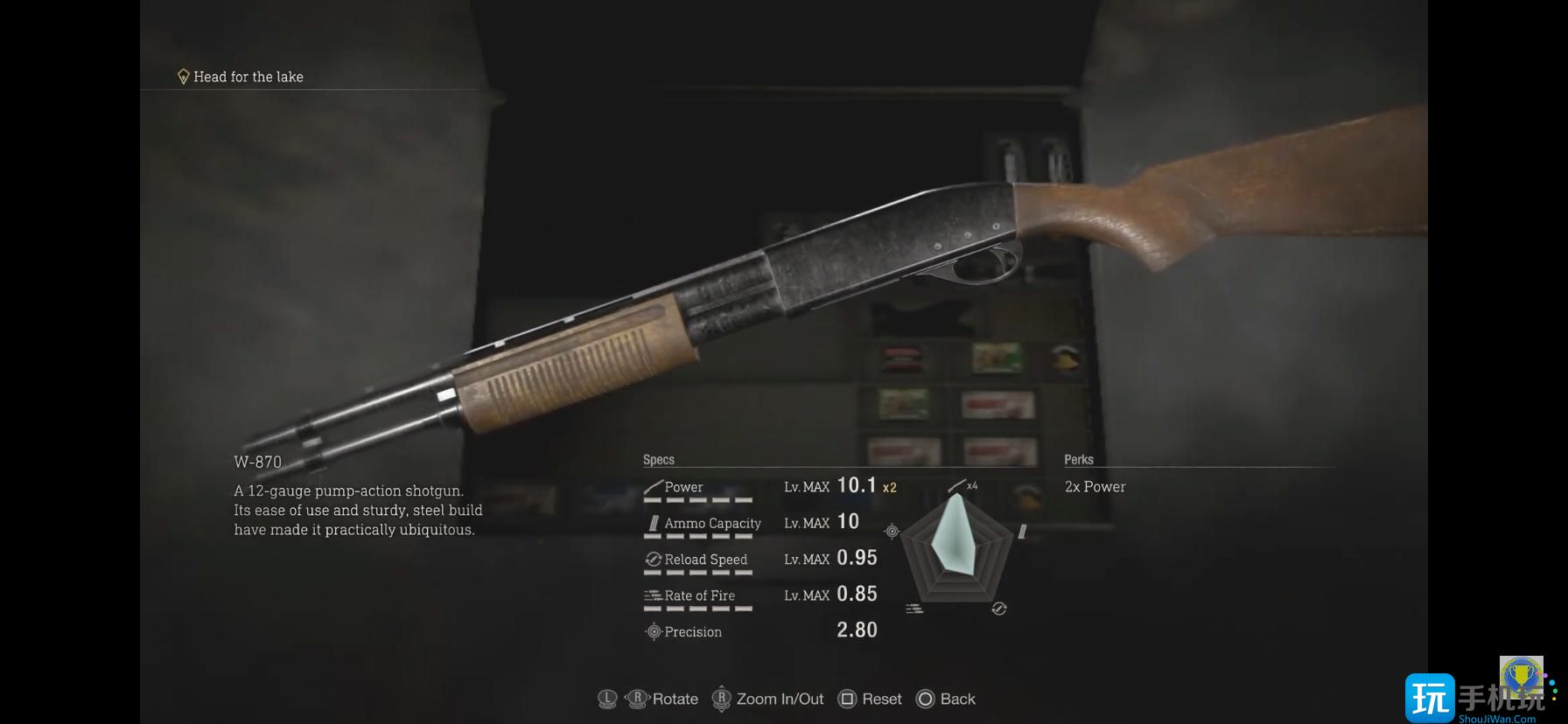 生化危机4重制版武器W870有什么特点