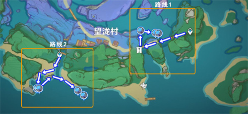 原神海灵芝采集路线图-海灵芝采集分布图 原神海灵芝采集路线图