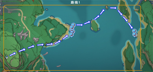 原神海灵芝采集路线图-海灵芝采集分布图 原神海灵芝采集分布图