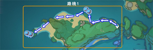 原神海灵芝采集路线图-海灵芝采集分布图 原神海灵芝采集分布图