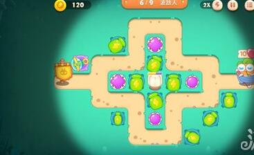 保卫萝卜4第38关怎么过-第38关攻略图解 保卫萝卜4第38关怎么过-第38关攻略图解