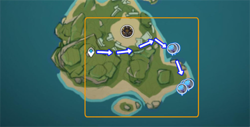 原神海灵芝采集路线图-海灵芝采集分布图 原神海灵芝采集路线图