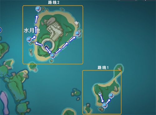 原神海灵芝采集路线图-海灵芝采集分布图 原神海灵芝采集路线图