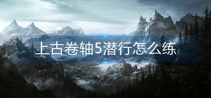 上古卷轴5潜行怎么练-潜行练习方法 上古卷轴5潜行怎么练-潜行练习方法
