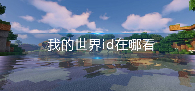 我的世界id在哪看-id查看方法