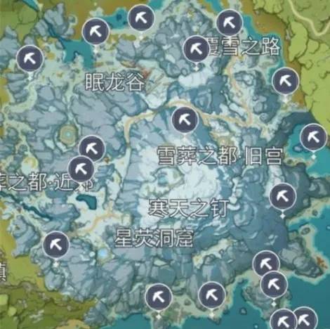 原神雪山星银矿石位置分布攻略 原神雪山星银矿石位置