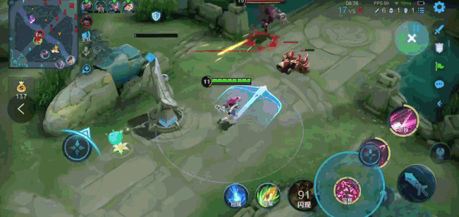 3.gif 王者荣耀花木兰快速沉默操作方法