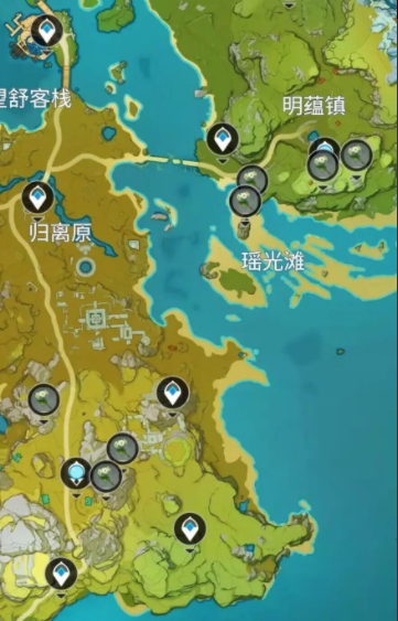 原神2.7清心采集路线 原神2.7清心哪里多