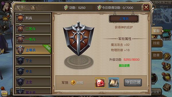 军衔等级 军衔等级