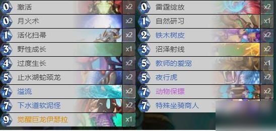 炉石传说德鲁伊卡组怎么搭配